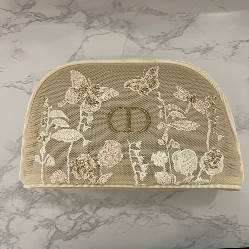 BRAND NEW Dior Floral Cosmetic Pouch/Bag/Clutch